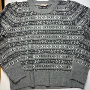 Faherty Women's Highland Fair Isle‎ Puff Sleeve Sweater